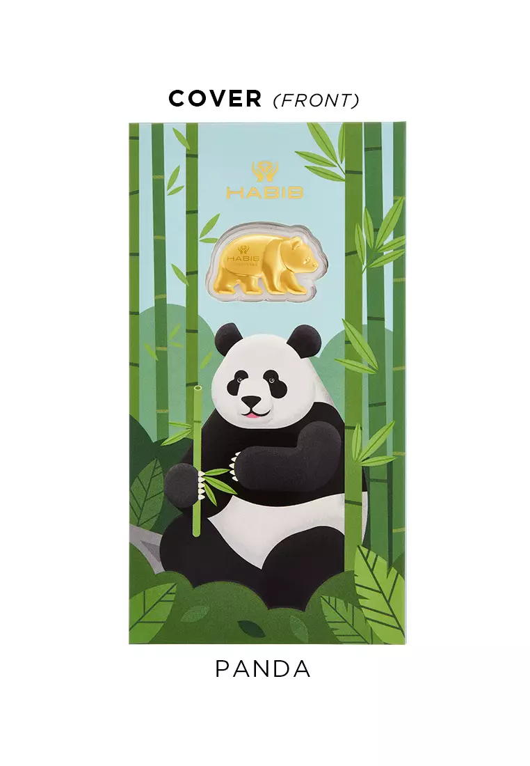 HABIB x Zoo Negara Collection 2025 (Panda) | 999.9 Gold Wafer (0.20g)