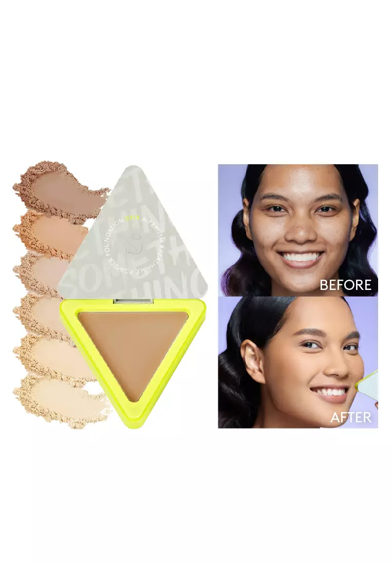 SOMETHINC DNA Airbrush Breathable Powder Foundation - Bedak Padat Light