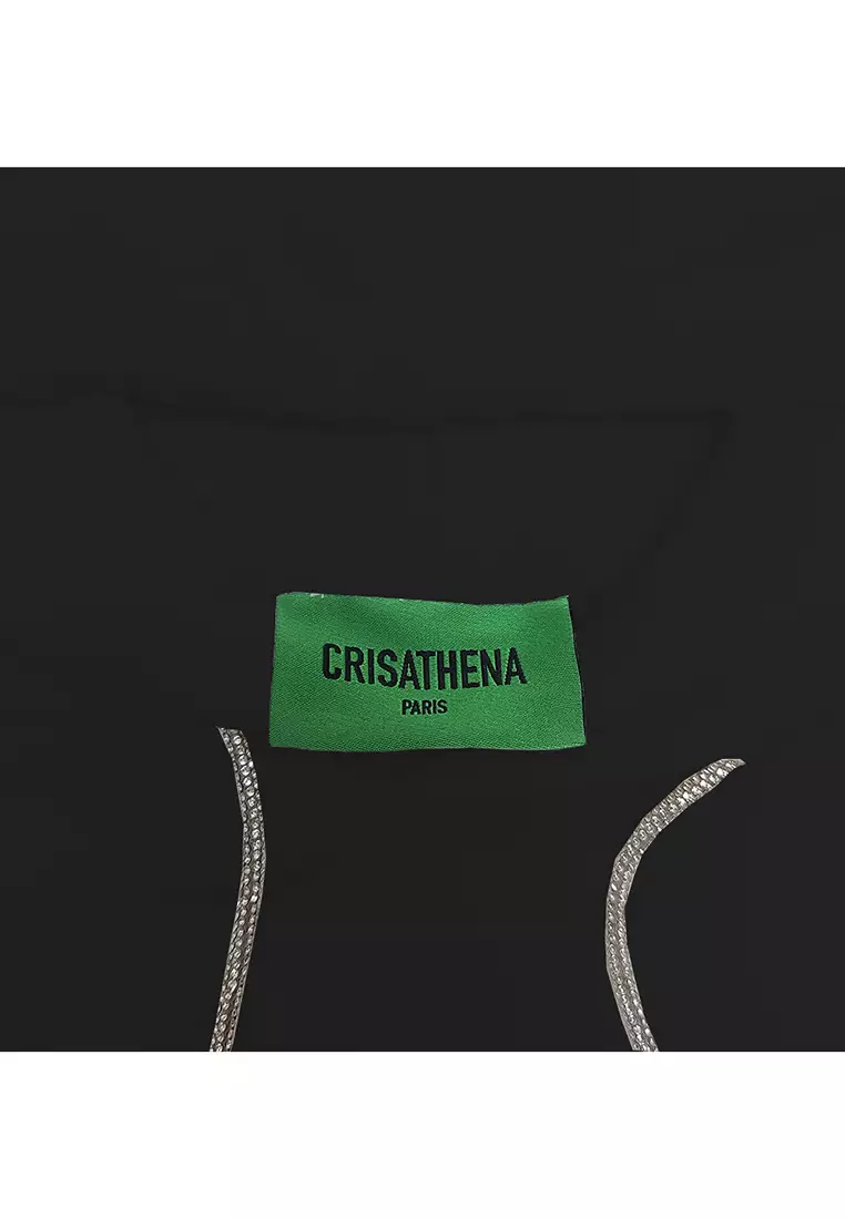 Crisathena Cat Hoodie in Black/White