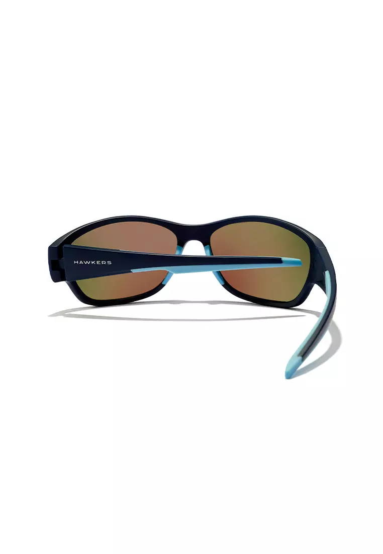 HAWKERS Navy Clear Blue RAVE Sunglasses for Men and Women, Unisex. UV400 Protection. Official Product designed in Spain