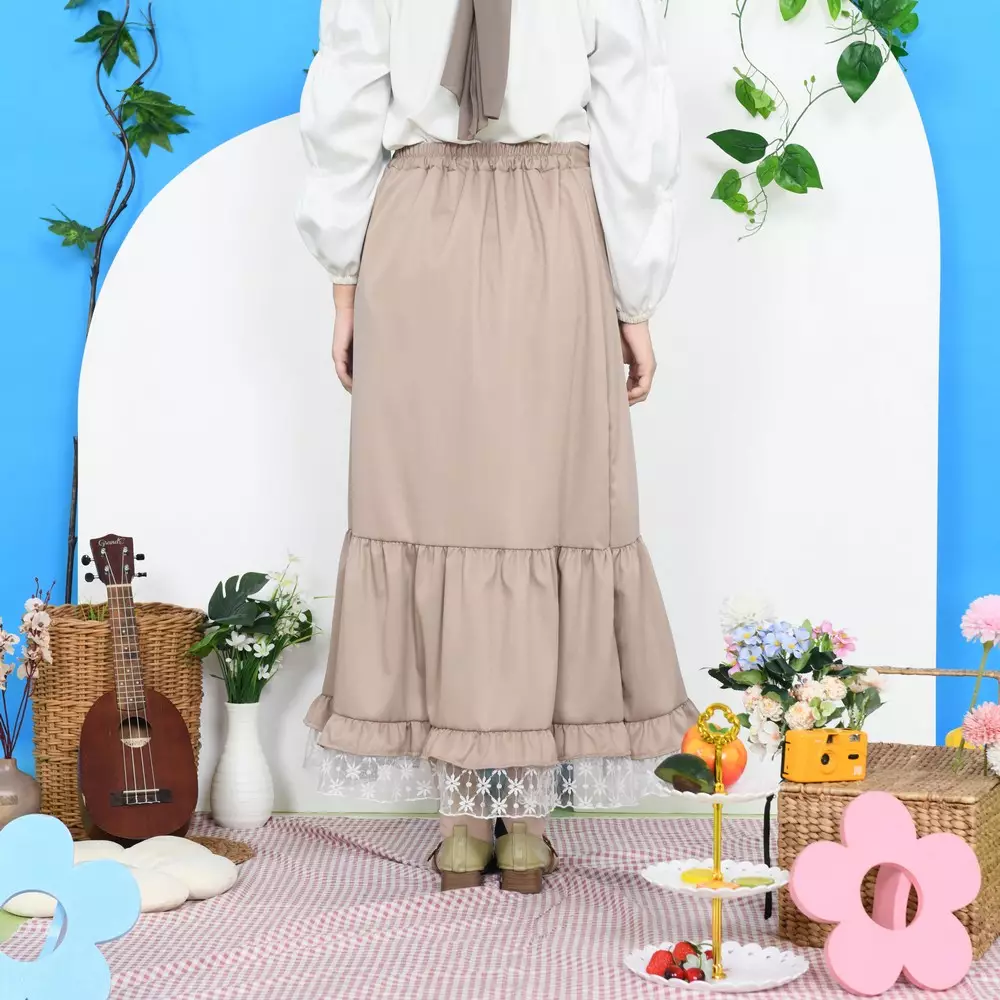 Nabil Skirt with Lace Rok Vintage - Coksu M19798 R10S2