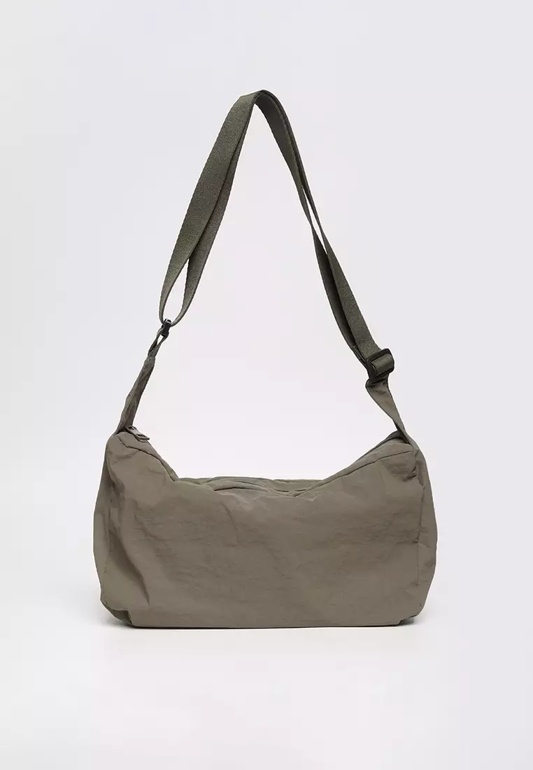 Buy Crumpled Nylon Messenger Bag 2024 Online ZALORA Philippines