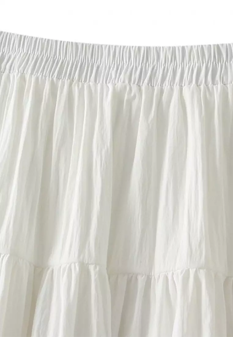 Gentle Style Patchwork Cake Skirt AF0532