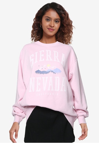 hollister sweatshirt pink