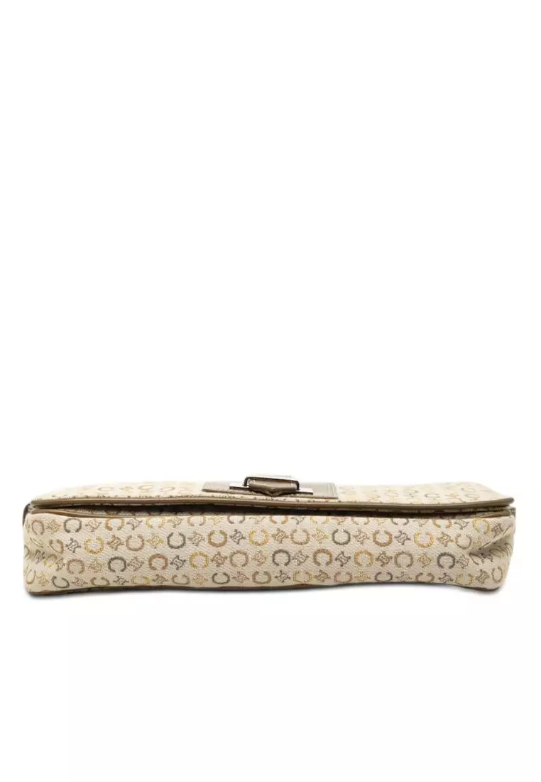 Pre-Loved Celine C Macadam Canvas Flap Shoulder Bag