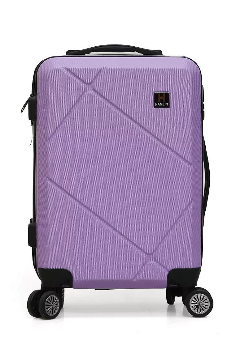 Carlton Tas Koper Unisex Size 20 Inch Suitcase 3 Digit Combination Lock Large Compartment Material Fiber ABS ORIGINAL - Purple