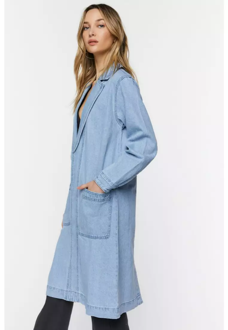 Forever 21 2025 longline denim jacket