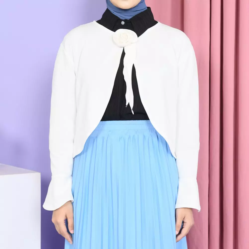 Rose Cardigan - Broken White M19785 R45S3