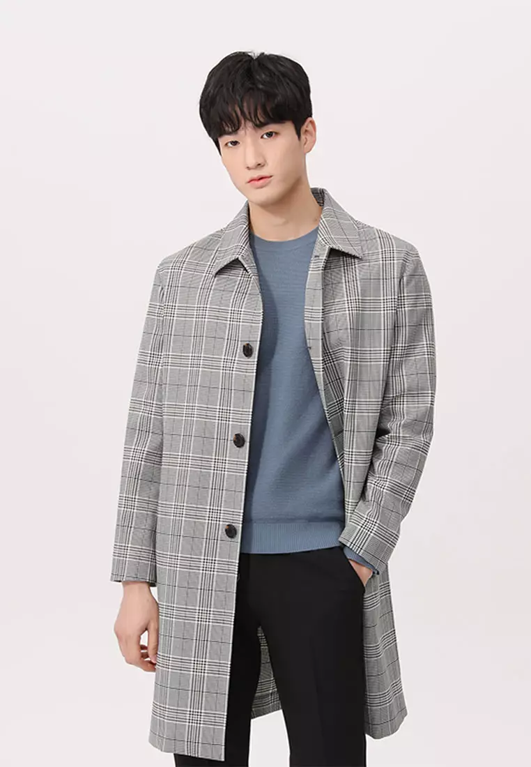 COUTURE Check Mac Coat Male MVCA2103