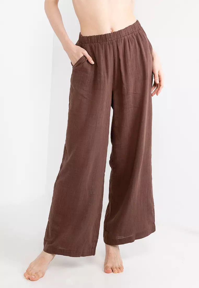Buy Cotton On Body Relaxed Beach Pants in Brownie 2024 Online