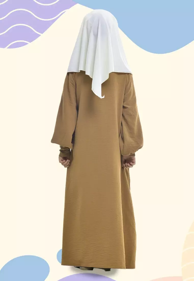 Rabbani - Baju Muslim Anak Gamis Bani Batuta Cantya Z1M Exclusive Coklat