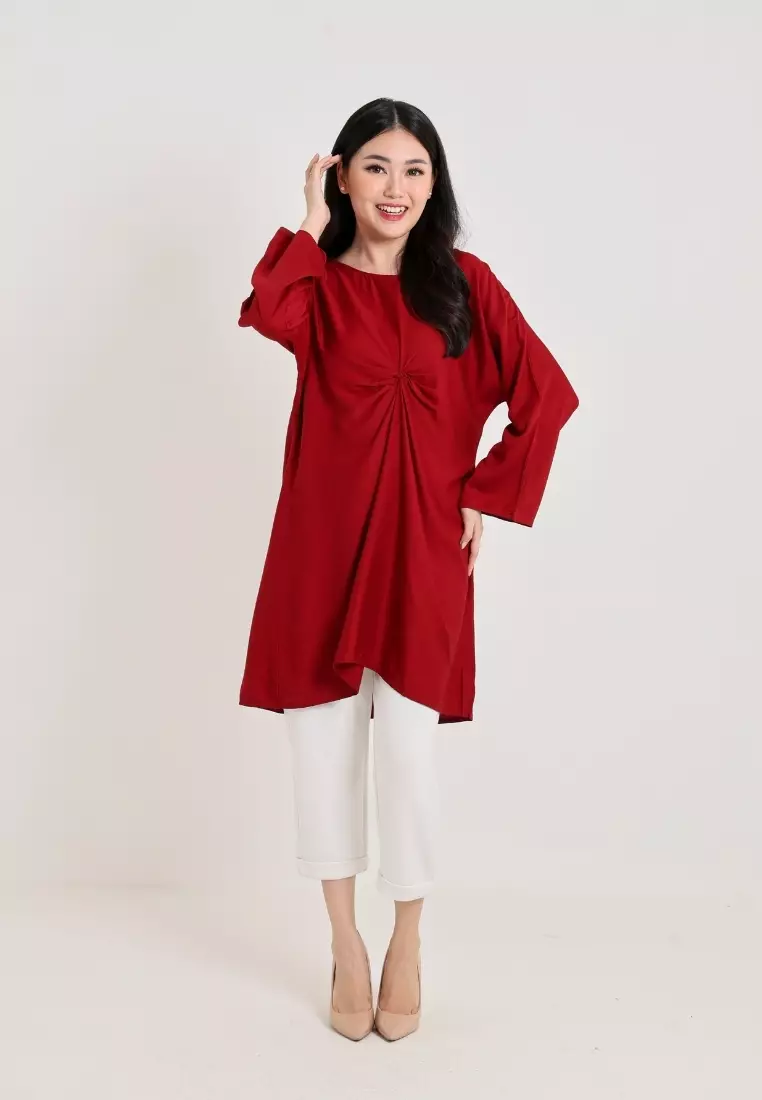 Plus Size Aluna Tunik Dusty Pink