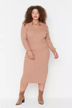 White sweater cheap dress plus size