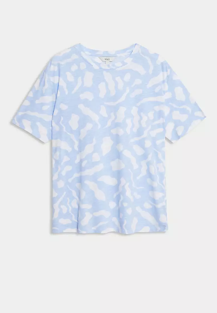 Cotton Modal Blend Printed T-Shirt