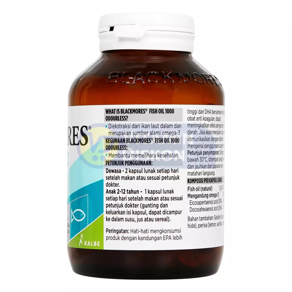 Jual BLACKMORES Blackmores Odourless Fish Oil 1000 BPOM Kalbe 90
