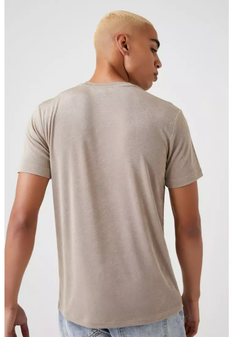 Buy FOREVER 21 Slim Fit Jersey Knit Crew Tee 2024 Online ZALORA