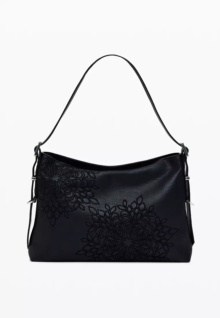 Buy Desigual Medium embroidered faux leather bag 2025 Online ZALORA