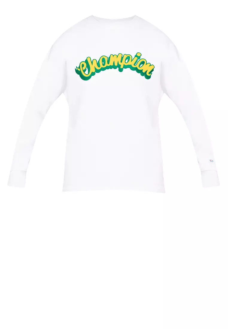 Champion Logo Print Crew Neck T-shirt - Farfetch