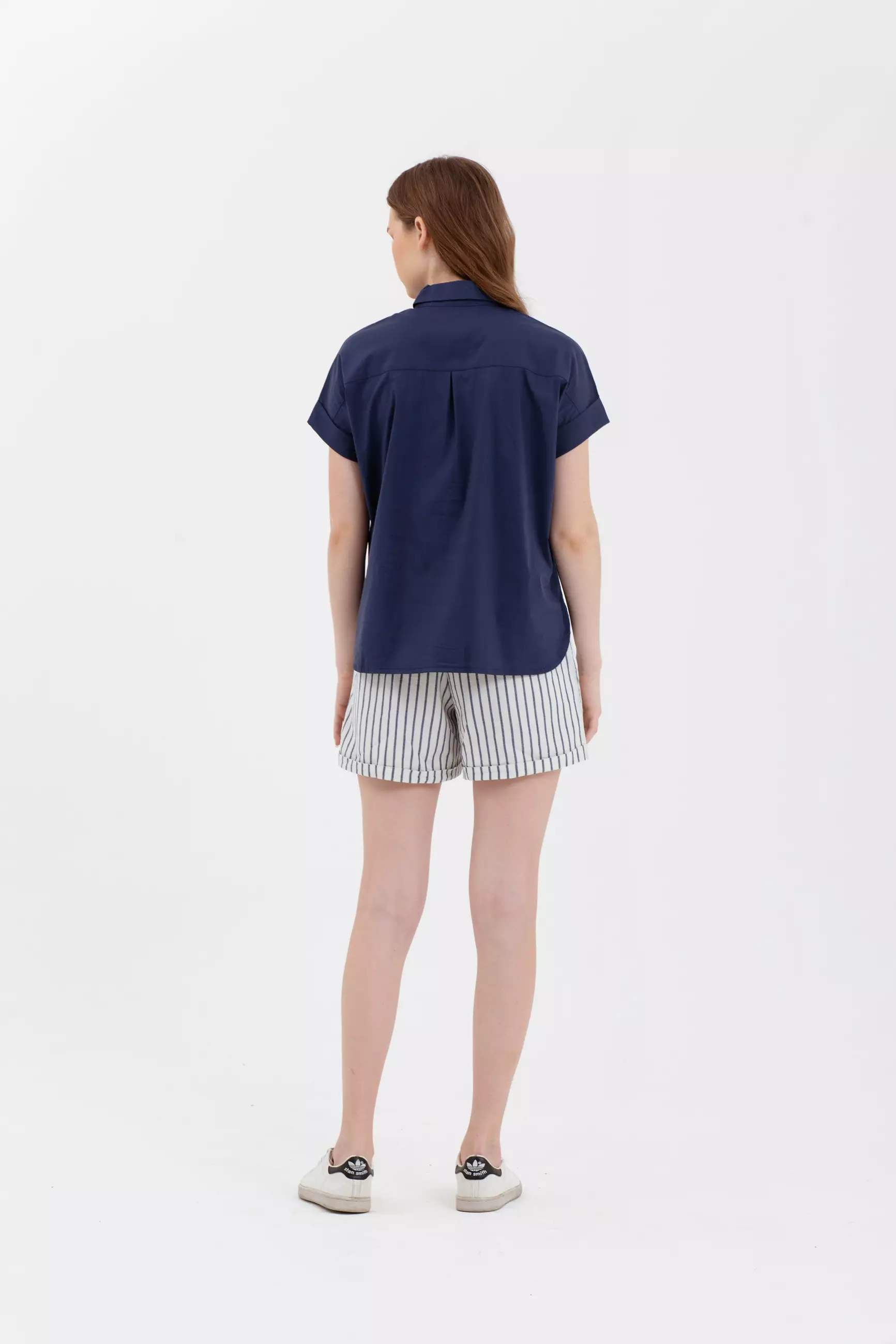 Kemeja Wanita Alaia Navy