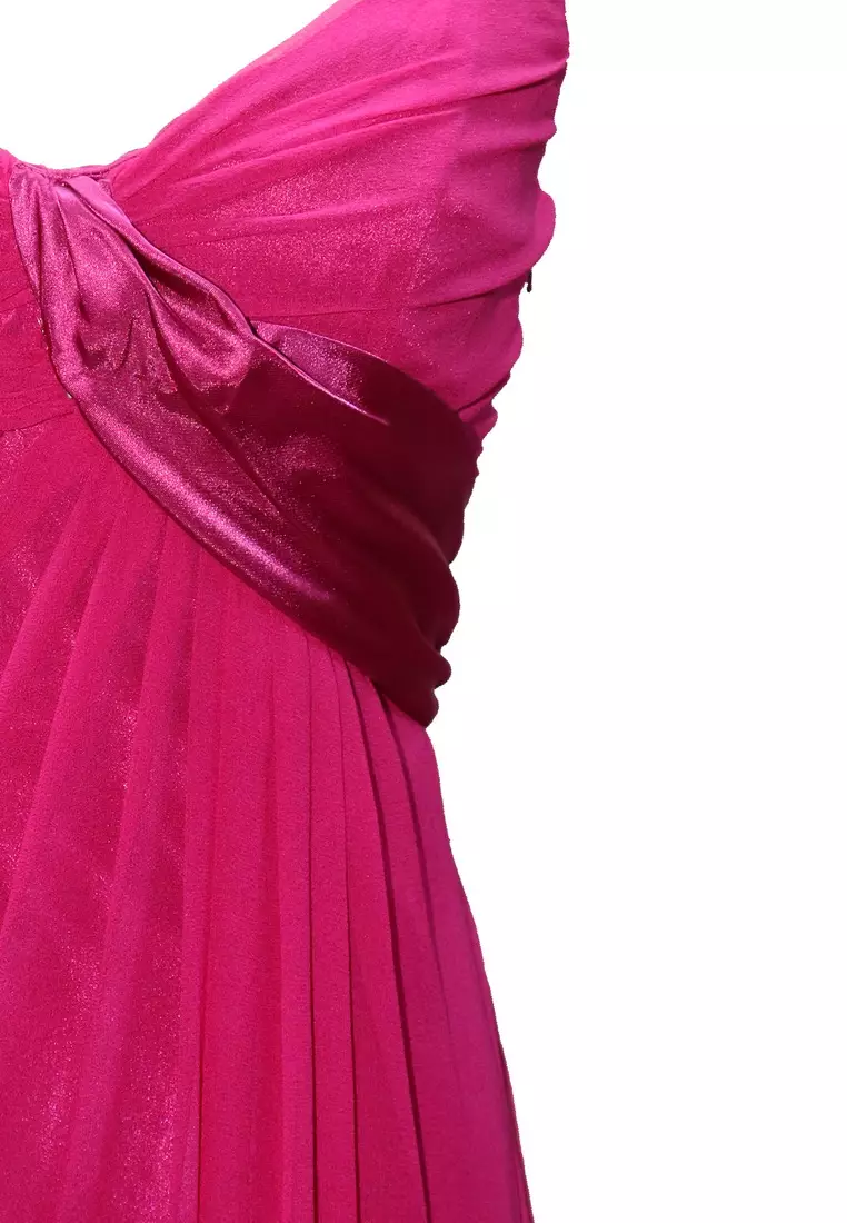 Feminine Beauty Silk Chiffon Evening Gown  