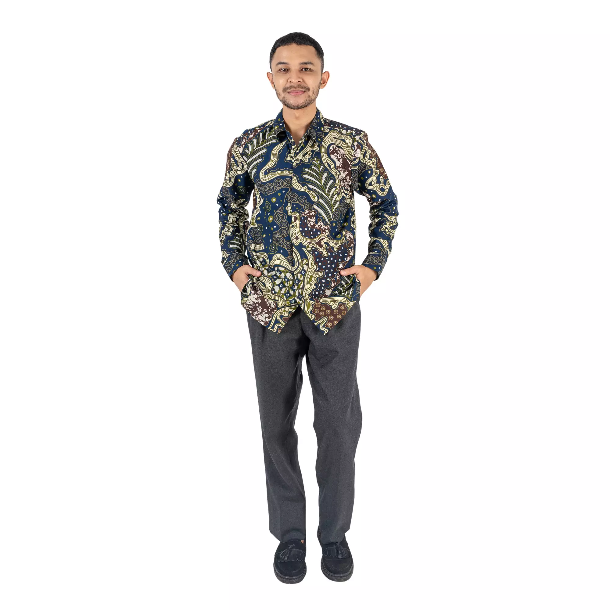 Kemeja Batik Pria - Bhatara Batik Tanggara - Atasan Kemeja Batik Lengan Panjang