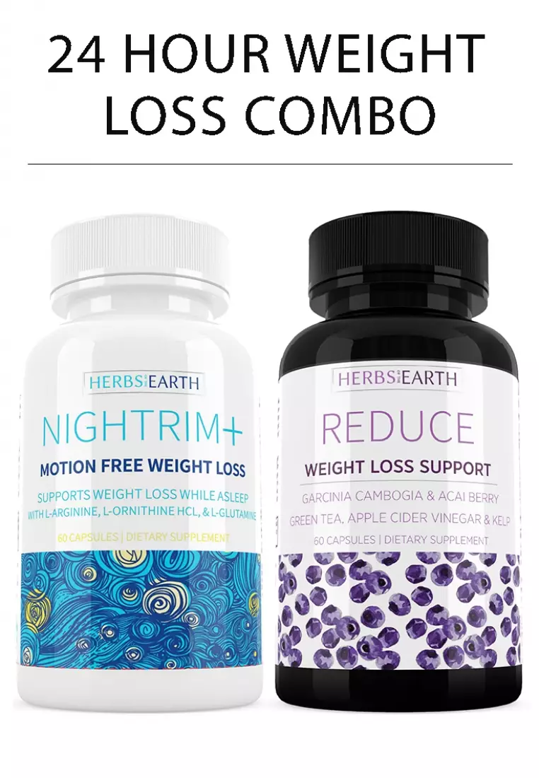 Reduce and NighTrim 24 Hour Weight Loss Diet Pills 60 Capsules each bottle