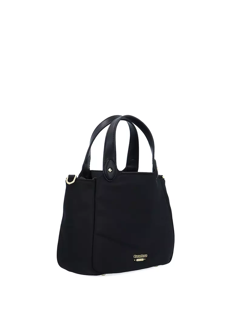 Cuddly  Nylon Handbag M - Black