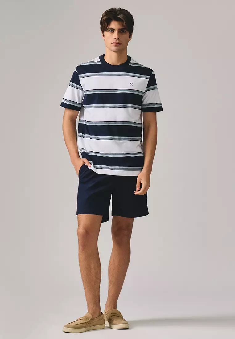 Regular Fit Striped T-Shirt In Jersey Knit