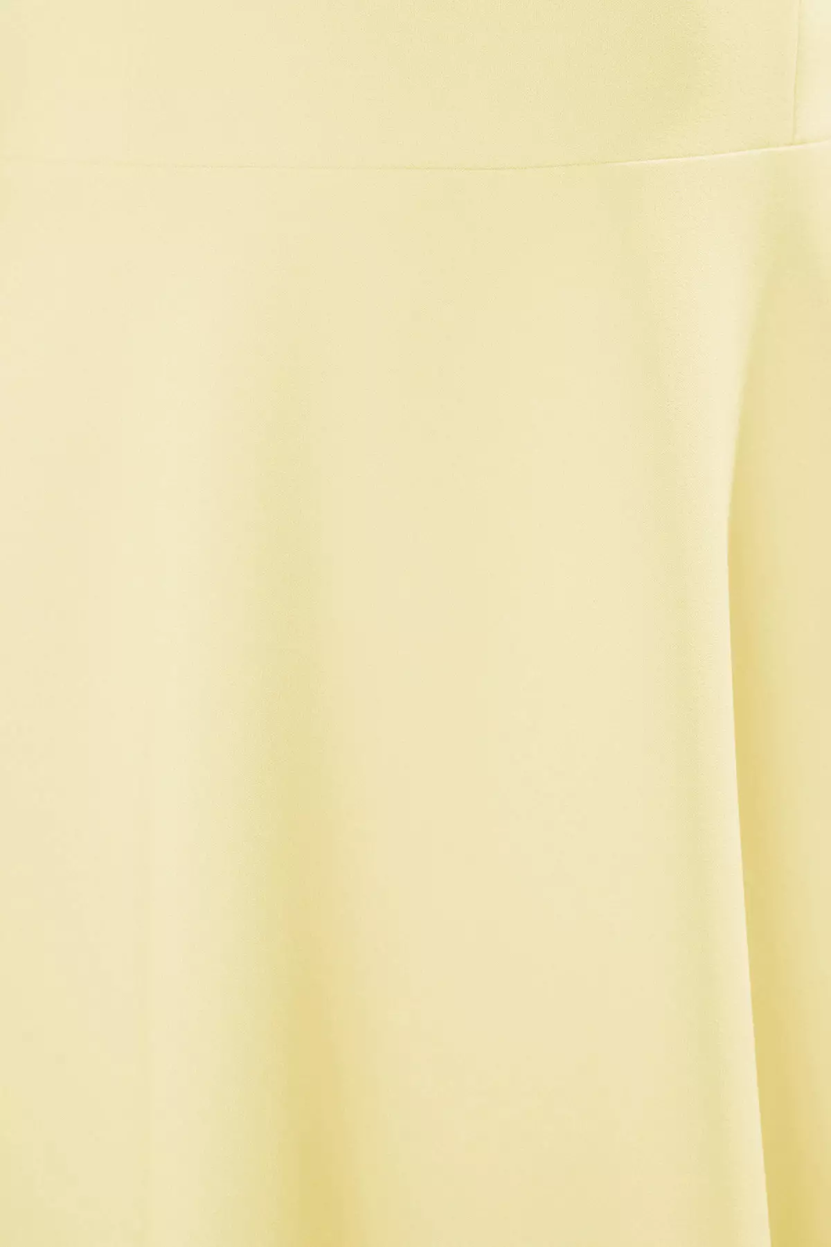 Light Yellow A Line Strap Lacing Detailing Midi Stylish Evening Dress