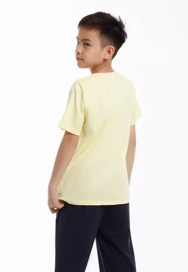 Forest Kids Unisex Premium Soft-Touch Cotton Regular Fit Round Neck T-Shirt - FK82001-65Yellow