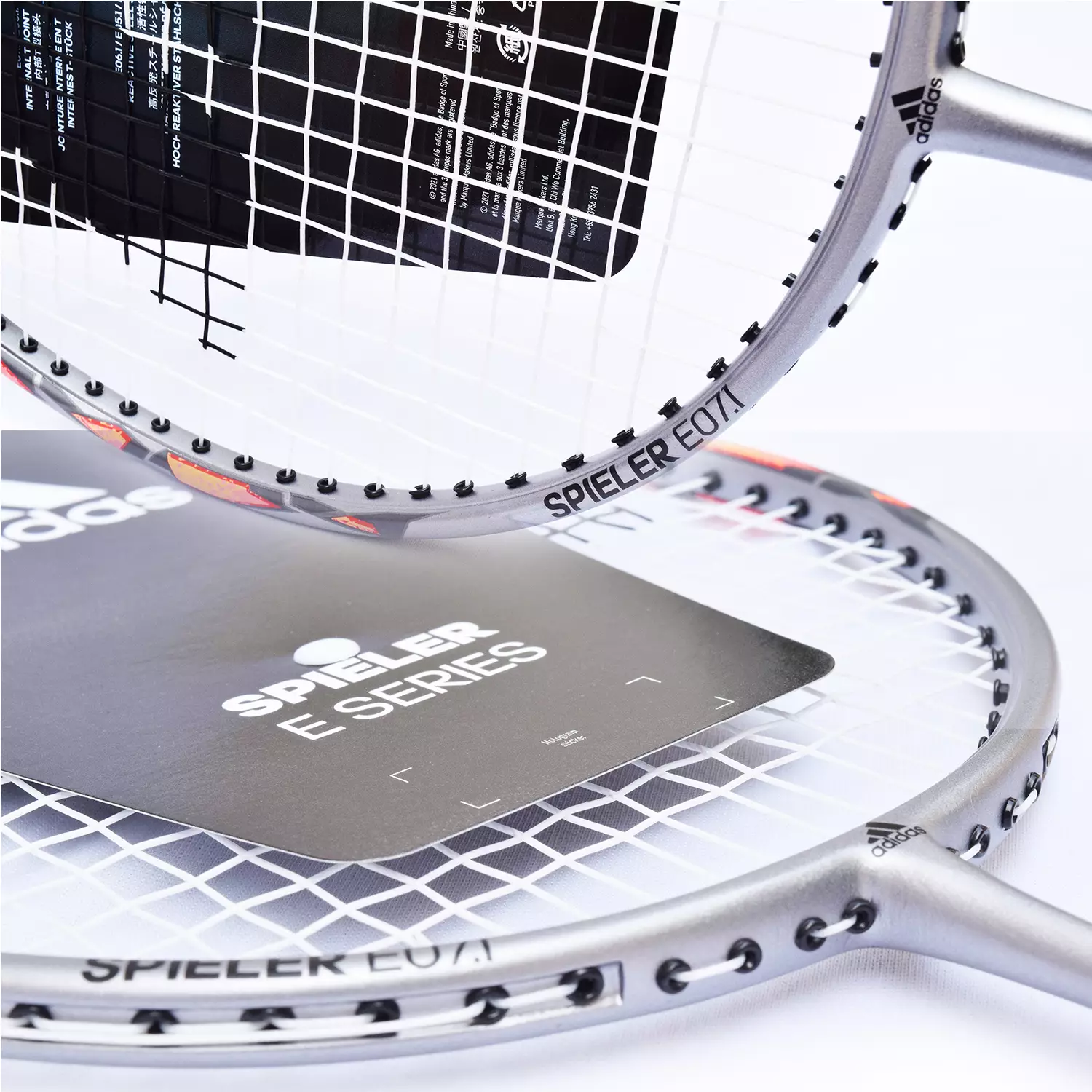 Raket Bulutangkis Badminton Adidas Spieler E07.1 Matte Silver