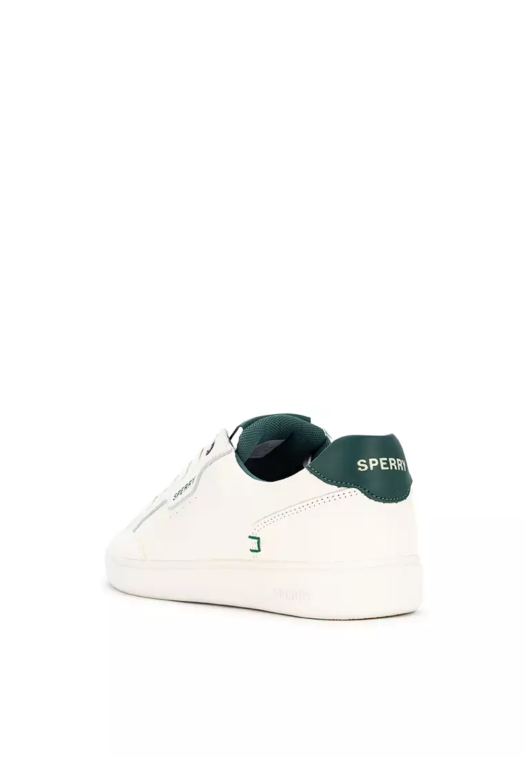 Men's Crew 90 Leather Sneakers Off White Green