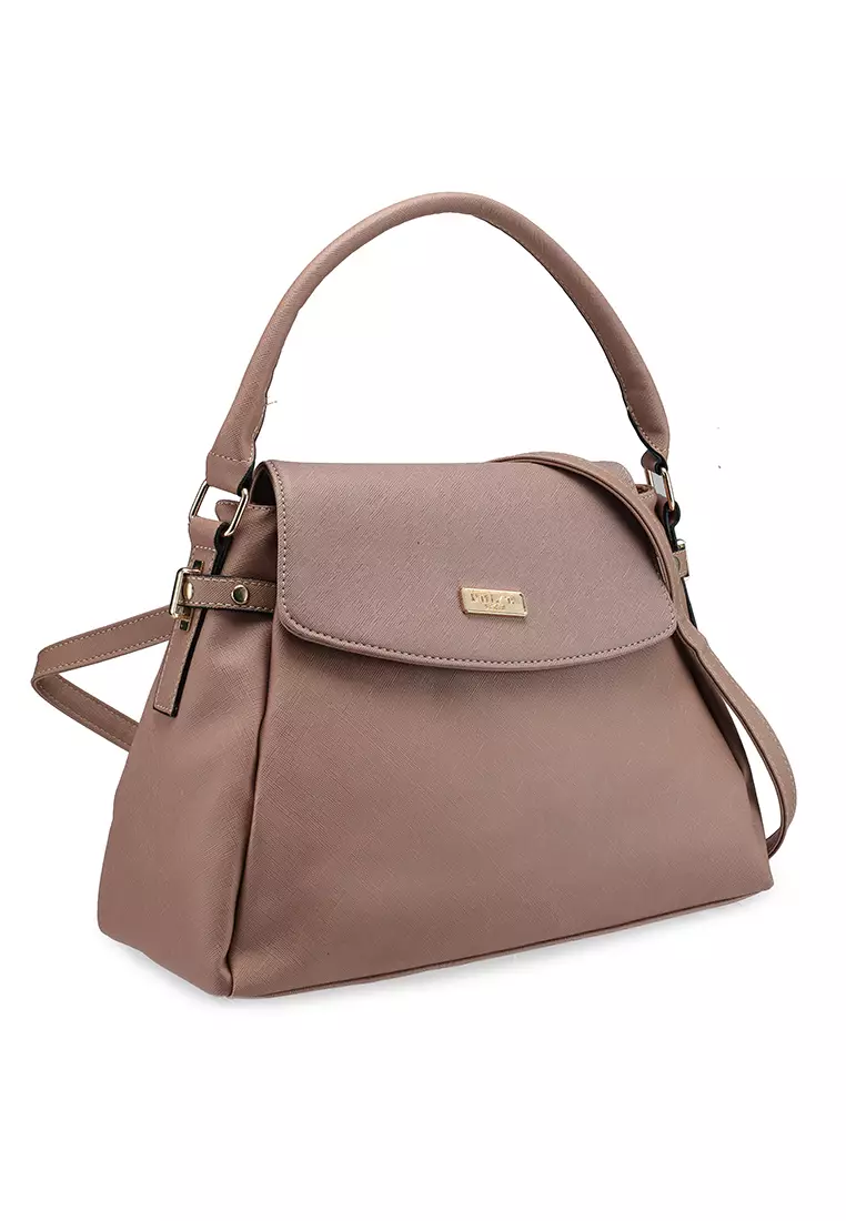 Saffiano Convertible Satchel Bag