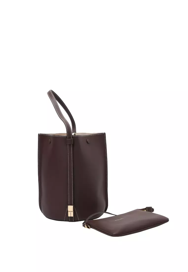 ORUKAMI Flat Hook Convertible Bucket Tote - Cacao