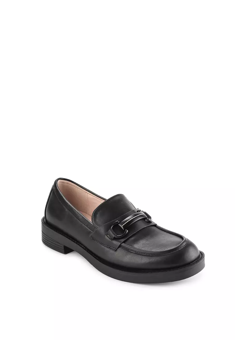 KELSEY J2385-1 FLAT SHOES LOAFERS BLACK