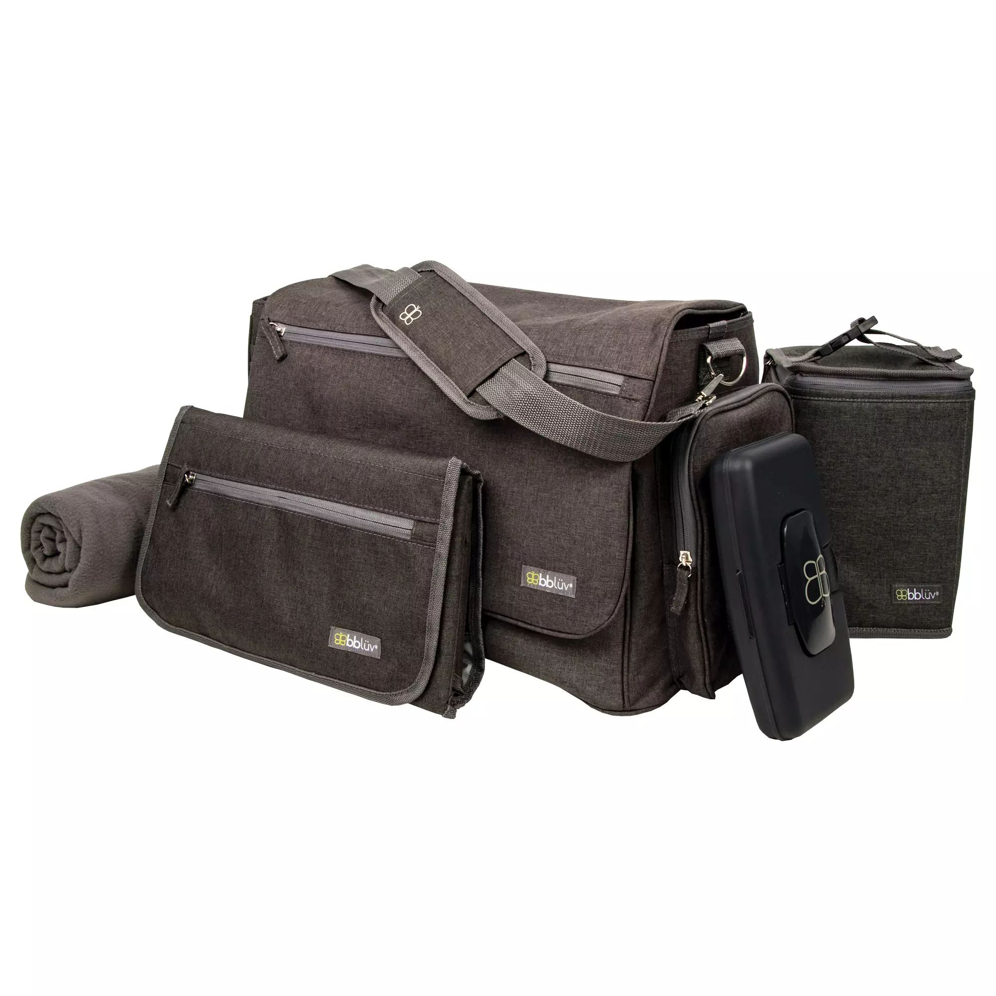 BBLUV Utra Bag Charcoal Diaper Bag - Tas Perlengkapan Bayi