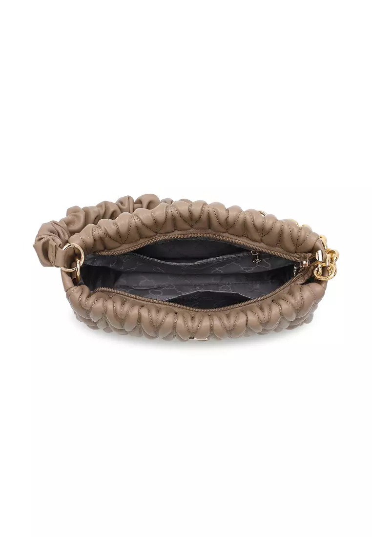 Lucy Women's Top Handle Bag / Sling Bag / Crossbody Bag - Brown