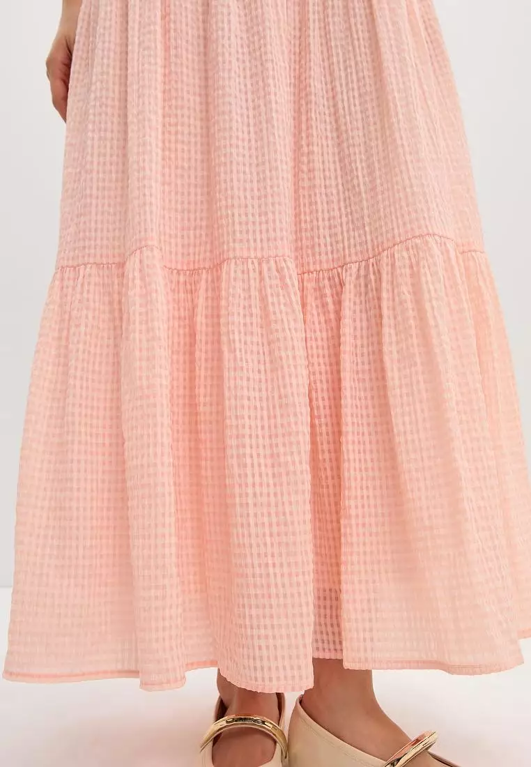 Gingham Halter Dress