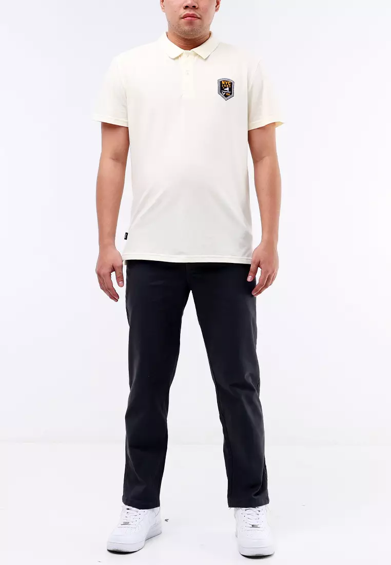 Collared Waffle Short Sleeves Polo