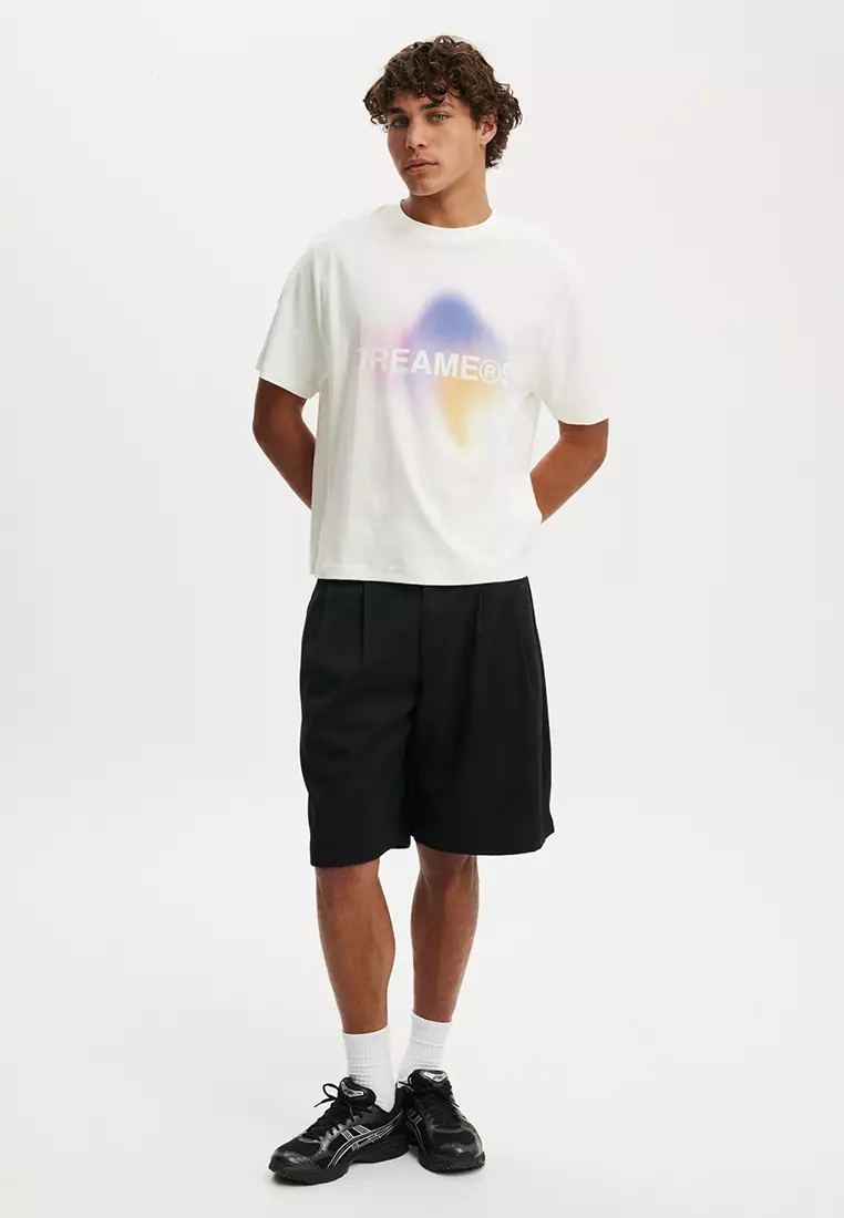 Cropped Fit Graphic T-Shirt