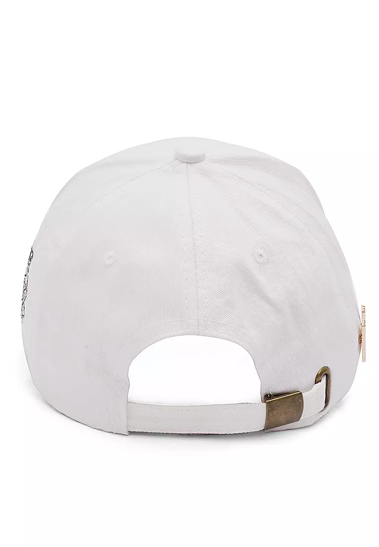 Drsh Topi Baseball Unisex Casual Resizable Strap Comfortable Material Cotton ORIGINAL - White Black