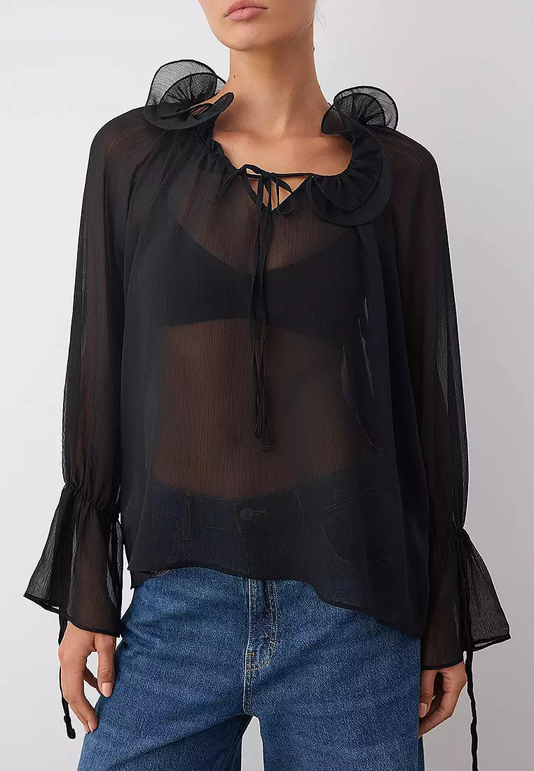 Ruffle Boho Blouse