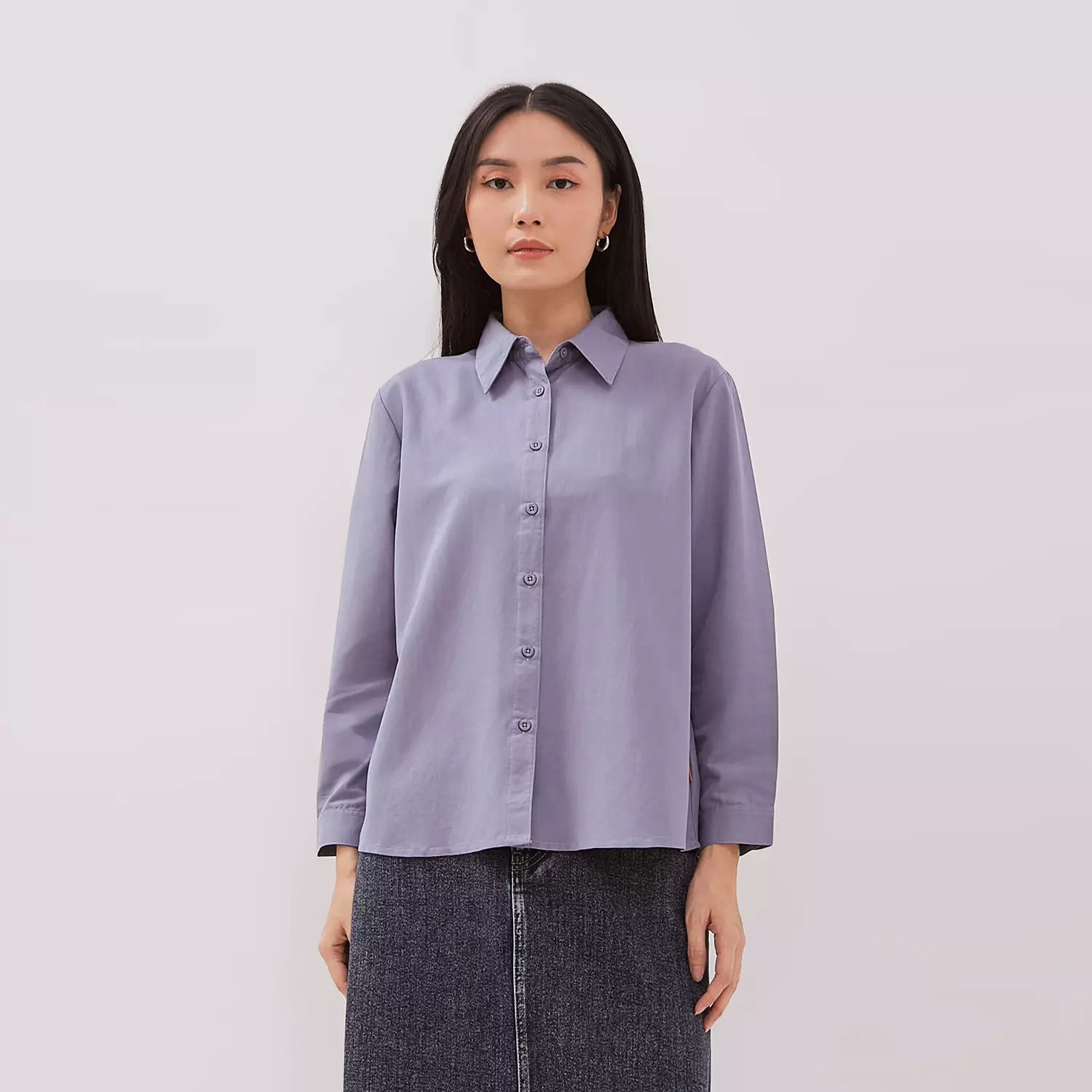 DUST Kemeja Pritha Biru Comfease (D.116469)