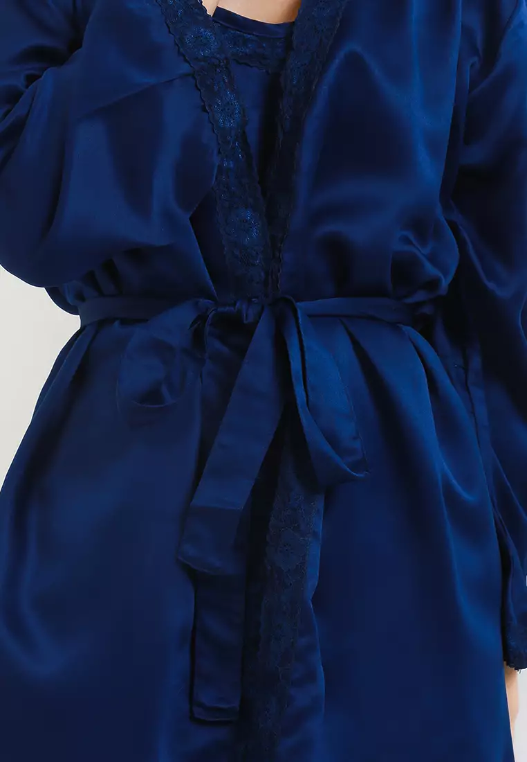 Kimono Satin Silk Seksi Sexy Couple Mens Set Tanktop Sleepwear