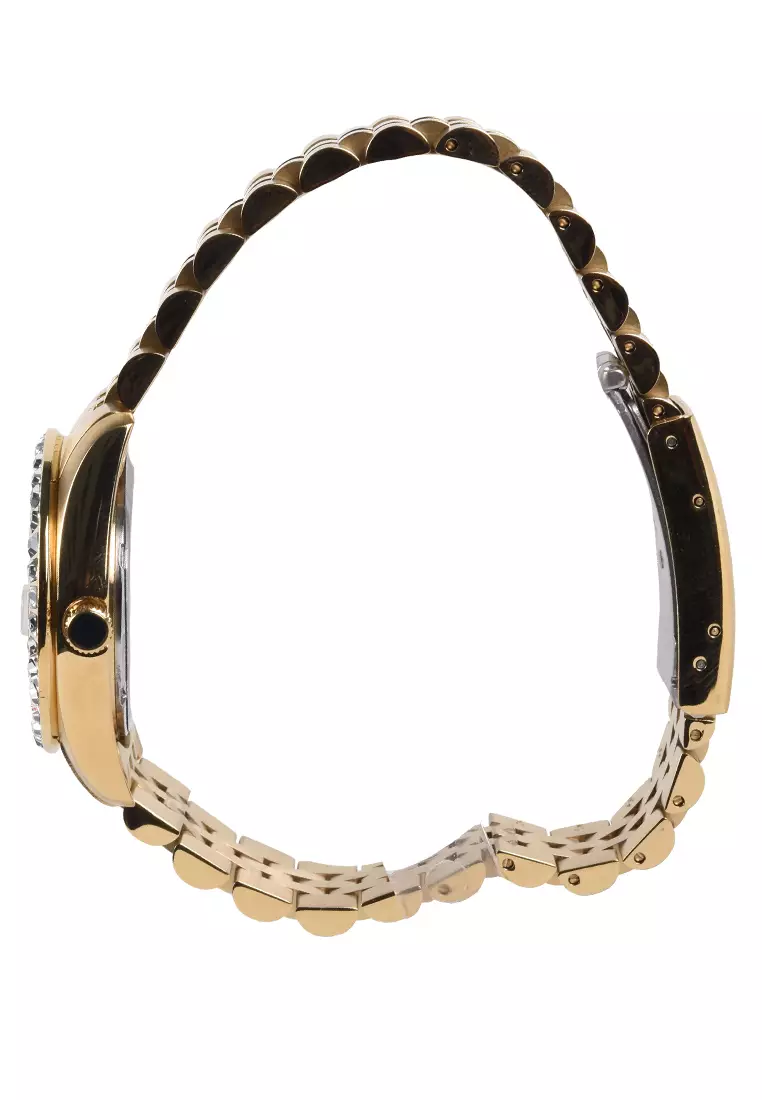 Bonia Sapphire - Jam Tangan Wanita - Gold - Stainless Steel Bracelet - BNB10553-3257S