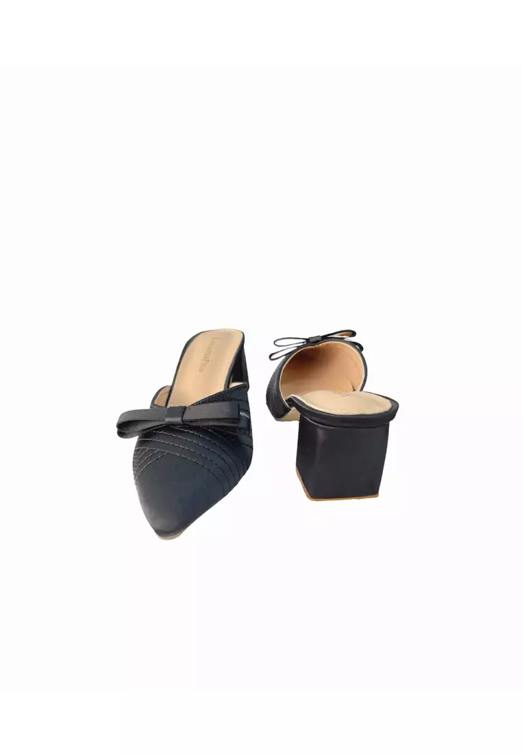 Lancaster Polo Women/Lady Slip On Heel Mules