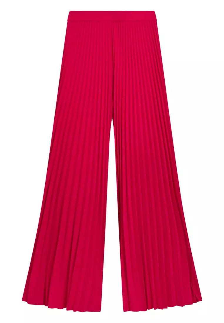 Ted Baker Wmt-kokuto-Pleated Wide Leg Trouser – Pantaloni Eleganti Donna A Gamba Larga Plissettata