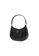 Pinko black Pinko mini half-moon woven decorative adjustable leather hand-held underarm messenger bag 9FC7DAC753987CGS_3
