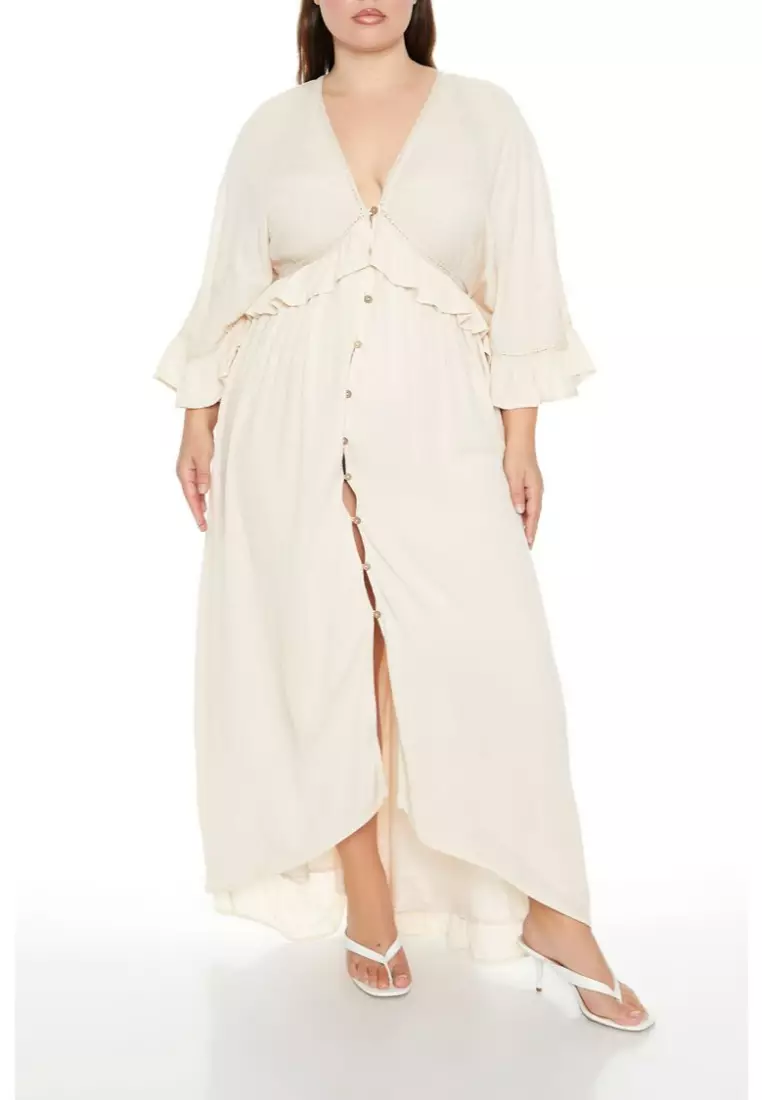 All White Outfits Forever 21 Maxi Dress Forever 21 White Dress With Flowers Forever  21 Maxi