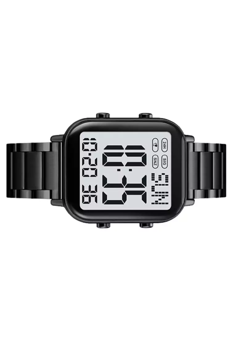 Jam Tangan Digital Pria 2259 Fashion Tahan Air ORIGINAL - Black White